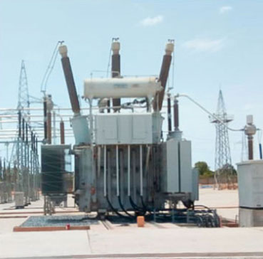 Substation erection work
