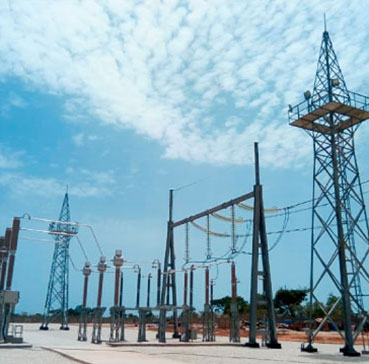 Substation erection work